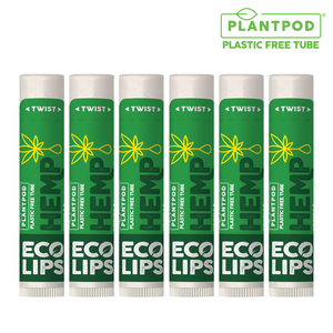 Hemp Vanilla Plant Pod® Organic Lip Balm, 6 Pack